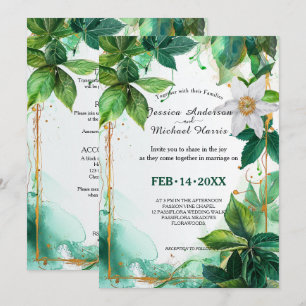 With DETAILS Passiflora Serenity Invitation