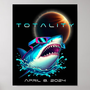 With Eclipse Gles Totality 2024 Funny Solar Eclips Poster