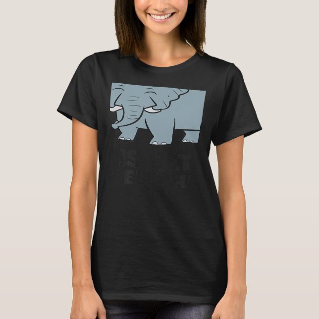 With Elephants Cute African Elephant T-Shirt (Front)