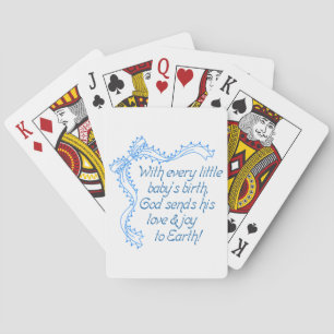With Every Babys Birth Playing Cards