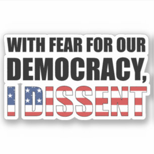 With Fear For Our Democracy I Dissent