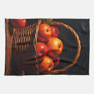with fruit bowl tea towel
