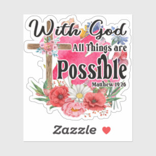 With God All Things Are Possible Christian Bible