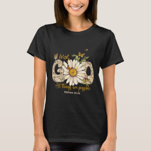 With God All Things Are Possible Christian Women G T-Shirt