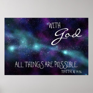 With God all things are possible Poster