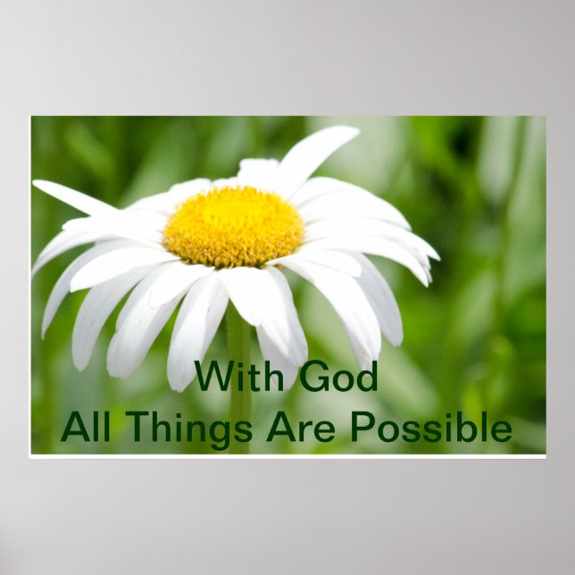 WITH GOD ALL THINGS ARE POSSIBLE POSTER (Front)