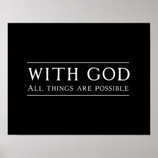 With God All Things Are Possible Poster