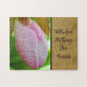 With God All Things Possible Inspirational   Jigsaw Puzzle
