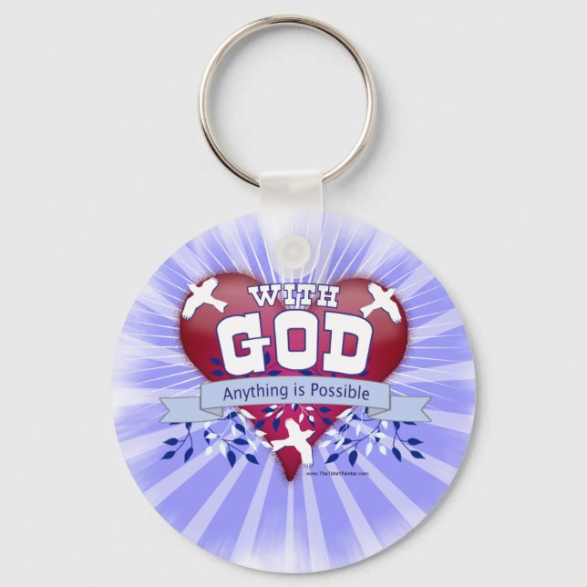 With God Anything is Possible Key Ring (Front)