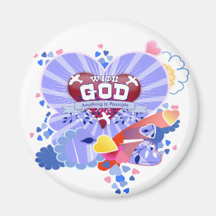 With God Hearts Magnet