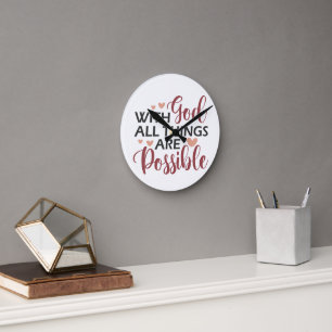 With God Round Clock