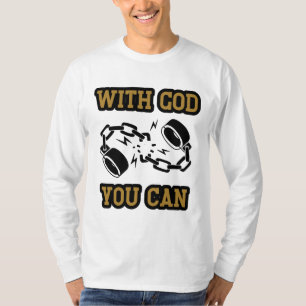 With God You Can Strong Faith Men's Long Sleeve T-Shirt