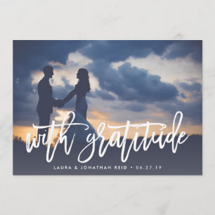 With Gratitude Photo Thank You w/ Back Message