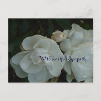 With heartfelt Sympathy - Beileidskarte Postcard