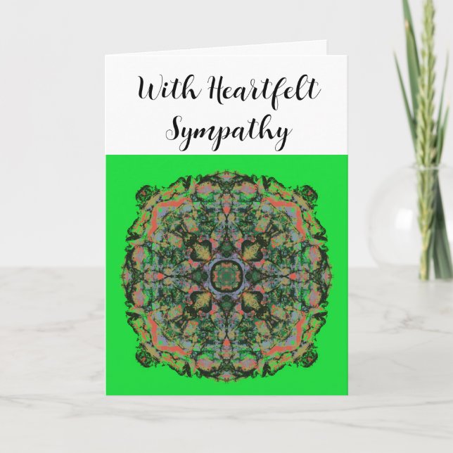 With Heartfelt Sympathy  Card (Front)
