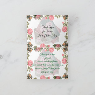 With Heartfelt Thanks Thank You Card