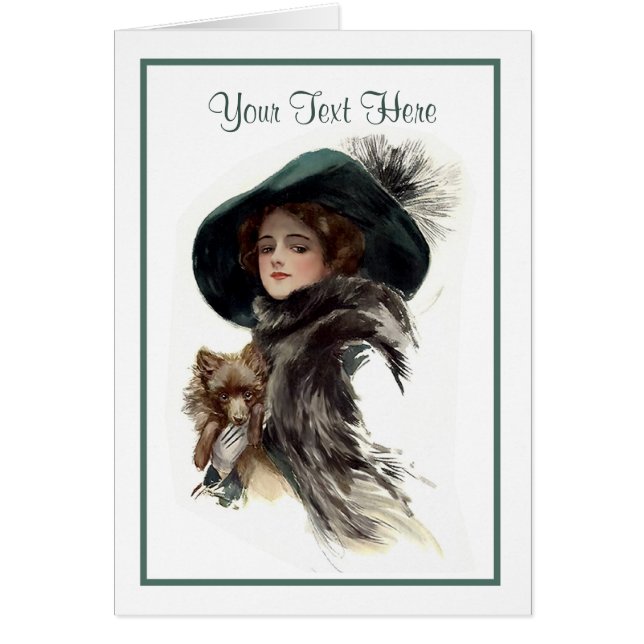 With Her Dog - Customise (Front)