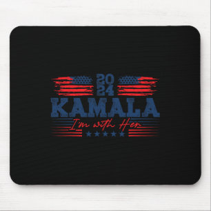 With Her Kamala Vote For 2024 President Kamala Har Mouse Pad