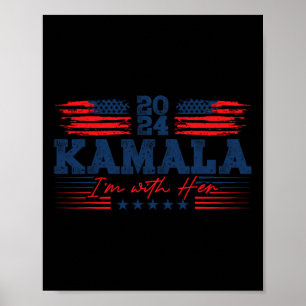 With Her Kamala Vote For 2024 President Kamala Har Poster