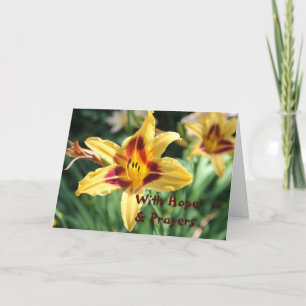 With Hope & Prayers to Let You Know We Care Card