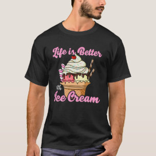 With Ice Cream Women Men T-Shirt