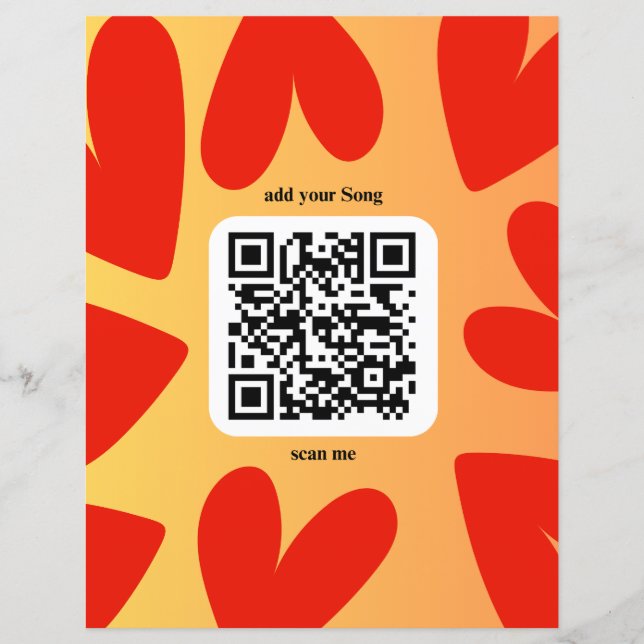 With individual personal song per QR code (Front)
