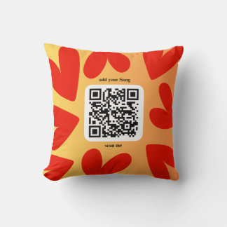 With individual personal song per QR code Cushion