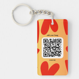 With individual personal song per QR code Key Ring