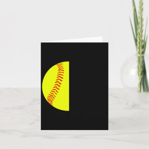 With Jesus In Her Heart And A Softball She Is Unst Card