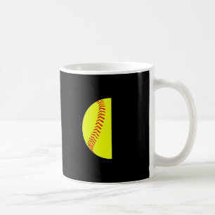 With Jesus In Her Heart And A Softball She Is Unst Coffee Mug