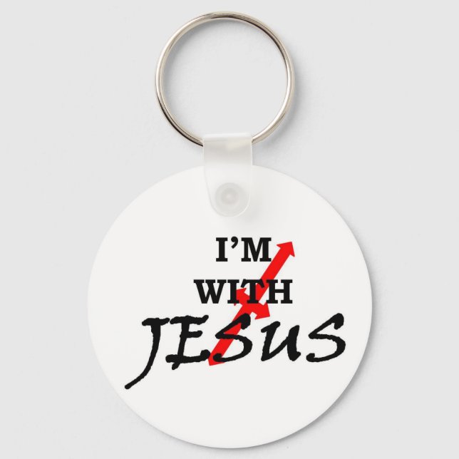 With Jesus Key Ring (Front)