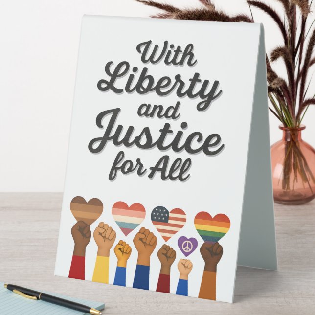With Liberty and Justice for All Protest Freedom (In SItu (Table))