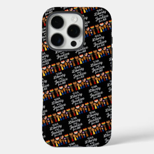 With Liberty and Justice for All Protest Freedom iPhone 16 Pro Case