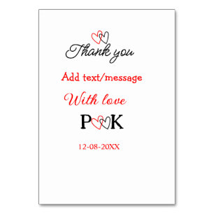 With love add couple name letter thank you add dat