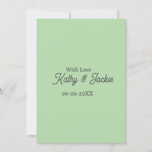 With love add couple name wedding simple minimal invitation
