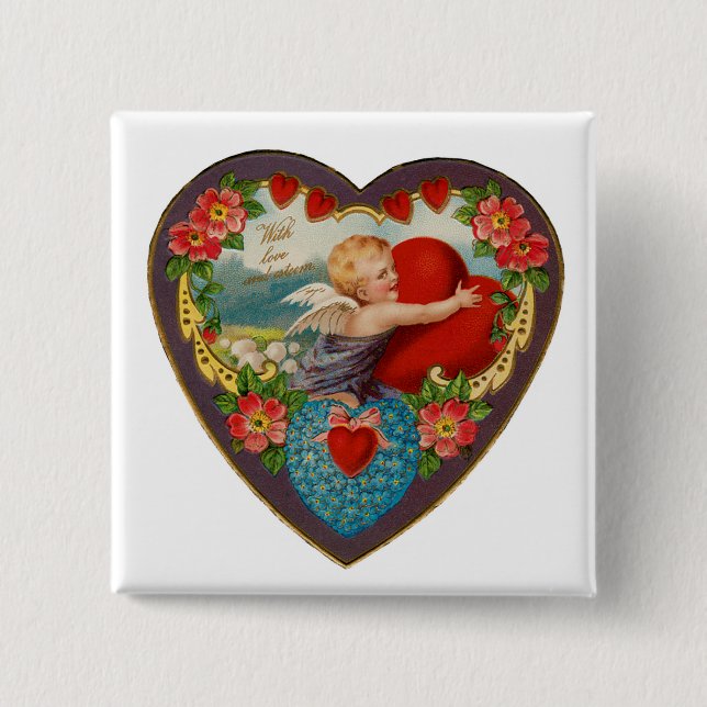 With Love and Esteem 15 Cm Square Badge (Front)