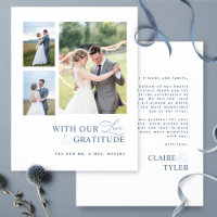With Love and Gratitude Photo, Blue Wedding
