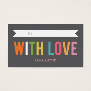 With Love Custom Gift Tags