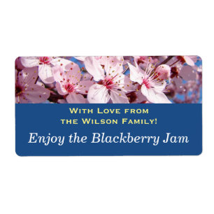 With Love from Our Family Jar Label Blackberry Jam