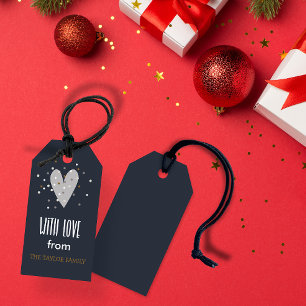With love from - personalized Christmas gift tag
