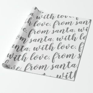 with love from santa wrapping paper