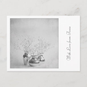 With Love from Texas Postcard - Floral Symmetry