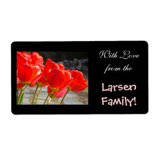 With Love from the Custom name Family Gift Labels