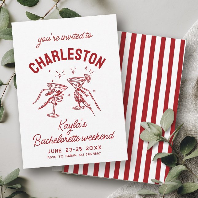 With Love From [Your City] Bachelorette Party Invitation (Creator Uploaded)