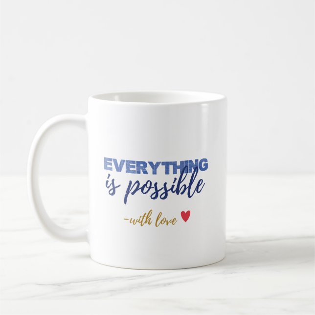 With Love Inspirational Coffee Mug (Left)