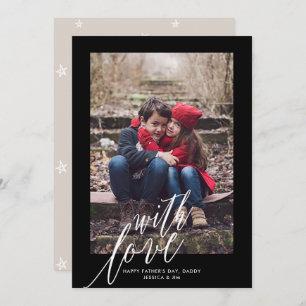With Love on Father's Day Photo Greeting Card