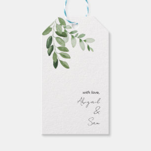 With Love Personalised Names Wedding Gift Tags