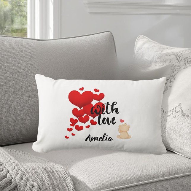 With Love Personalized Throw Pillow (Creator Uploaded)