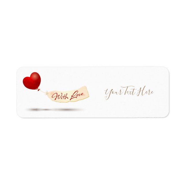 With Love  Return Address Label (Front)