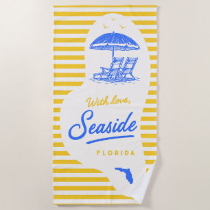 With Love Seaside Beach Towel